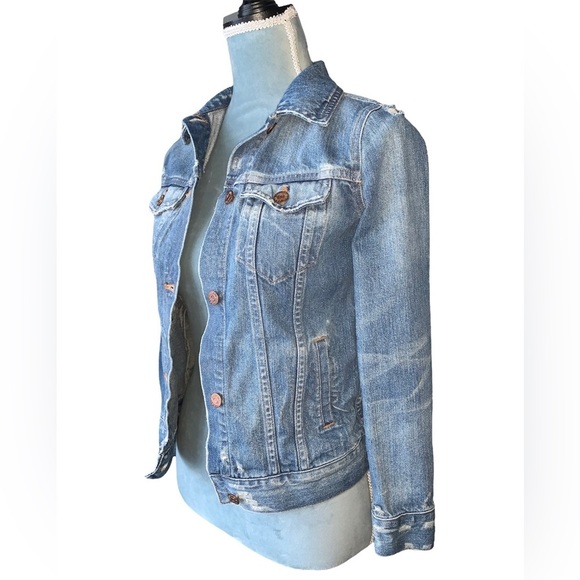 Madewell The Jean Jacket Distressed Size XS - Picture 5 of 12